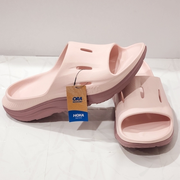 Hoka One One Other - Hoka Ora Recovery 3 Cosmic Pearl Pink Comfort Slip on Slide Men's 12/ Women's 14
